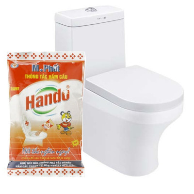 Bột thông tắc hầm cầu bể phốt Hando 215Gr [Đổ định kì để bồn cầu ko tắc]