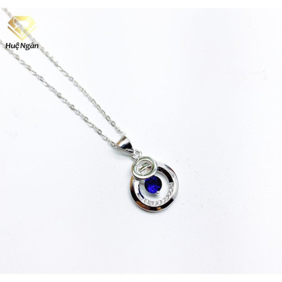 Dây chuyền bạc Ý 925 Huệ Ngân - Vòng tròn may mắn PP1613