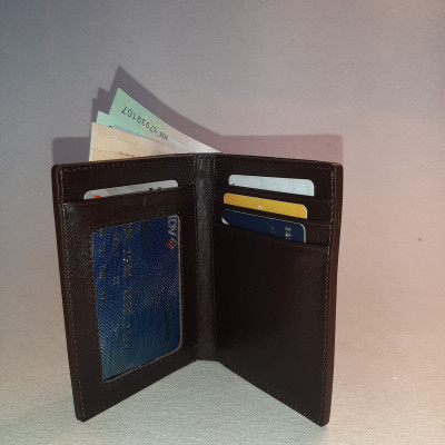 Ví nam da bò thật dáng đứng 100% CL-43Br