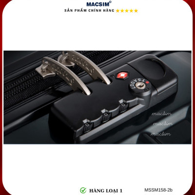 Vali cao cấp Macsim Smooire MSSM158 cỡ 20 inch đen - Hàng loại 1