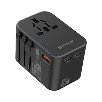 Củ sạc du lịch Mazer InfiniteTravel 165PD | GaN PD65W World Travel Charger - Hàng Chính Hãng