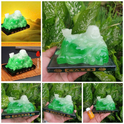 Tượng Ngọc Đá Phong Thủy Có Ngăn Nước Hoa Gắn Taplo ÔTO, Để Bàn Làm Việc – Loại Đẹp Sang Trọng, Mang Lại May Mắn