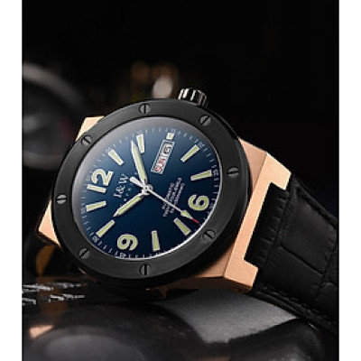 Đồng Hồ Nam I&W Carnival 589G1 Full Box Chống Nước Kính Chống Xước Dây Da Cao Cấp BH 24T (Máy Cơ Tự Động)