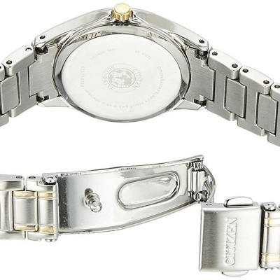 Đồng Hồ Nữ Citizen Dây Thép Không Gỉ GA1039-53E - Mặt Đen