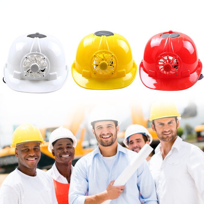 Mũ bảo hộ lao động, mũ xây dựng có quạt làm mát năng lượng mặt trời LOẠI SIÊU BỀN