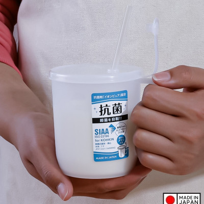 Cốc nhựa kháng khuẩn có vạch chia Nakaya 330ml - Hàng nội địa Nhật Bản nhập khẩu chính hãng
