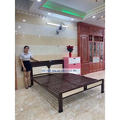 GIƯỜNG SẮT HỘP VUÔNG CHẮC CHẮN ĐỦ SIZE 1M6X2M BAO SHIP - RÁP TẠI NHÀ KV HCM