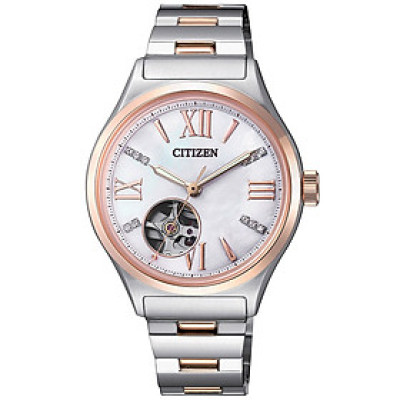 Đồng Hồ Nữ Citizen Đính Đá Swarovski Dây Thép Không Gỉ PC1009-51D - Mặt Xà Cừ (Sapphire)