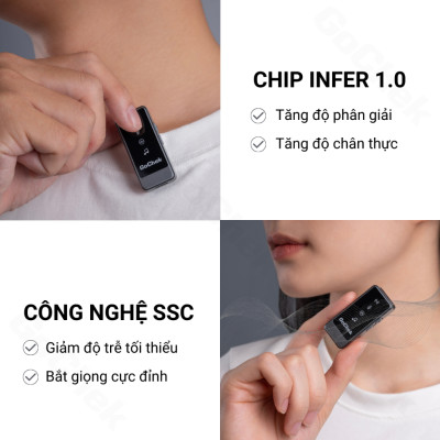 Micro thu âm không dây GoChek Ultra S24, tích hợp 2 chân cắm khi livestream/quay video/ghi âm cho điện thoại/máy tính bảng/PC/Laptop - Hàng chính hãng