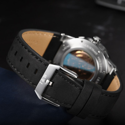 Đồng hồ nam chính hãng IW CARNIVAL IW589G-1 Kính sapphire ,chống xước,Chống nước ,Bảo hành 24 tháng,Máy cơ (Automatic),Dây da cao cấp,thiết kế lộ cơ thể thao