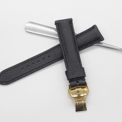 DÂY ĐỒNG HỒ DA KHÓA GẬP CAO CẤP SANG TRỌNG HỢP THỜI TRANG, DÂY DA EPSOM THẬT ĐƯỢC HOÀN THIỆN THỦ CÔNG HÀNG CHÍNH HÃNG SONGHAN LEATHER, PHÙ HỢP VỚI CÁC DÒNG ĐỒNG HỒ CÓ SIZE  24mm 22mm 21mm 20mm 19mm 18mm 16mm BH 6 THÁNG WSEP-02