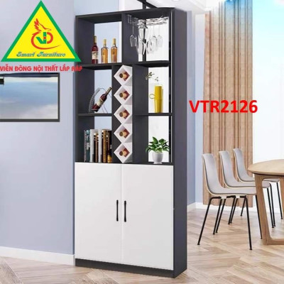 TỦ KỆ TRANG TRÍ KIÊM VÁCH NGĂN VTR2126 - Nội thất lắp ráp Viendong Adv