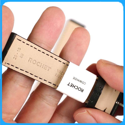 Dây Da Đồng Hồ ZRC Pháp Dòng MIAMI Da Bê Màu Đen Vân Trơn Cỡ 20mm