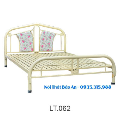 Giường sắt nhiều kích thước (0,8cm x 2m , 1mx2m , 1m2x2m ) Bảo An mẫu 10