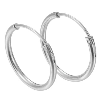 Bông Tai Khuyên Tròn Winwinshop88 BT233 (12mm) – Bạc