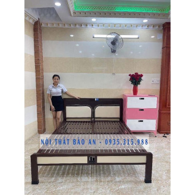 GIƯỜNG SẮT HỘP VUÔNG CHẮC CHẮN ĐỦ SIZE 1M6X2M BAO SHIP - RÁP TẠI NHÀ KV HCM