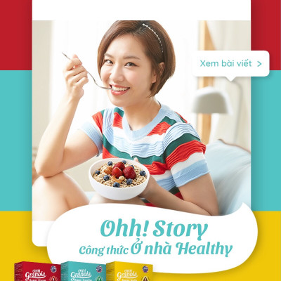 Combo 2 hộp Ngũ cốc Ohh Granola dòng Supper Nutty 500gram