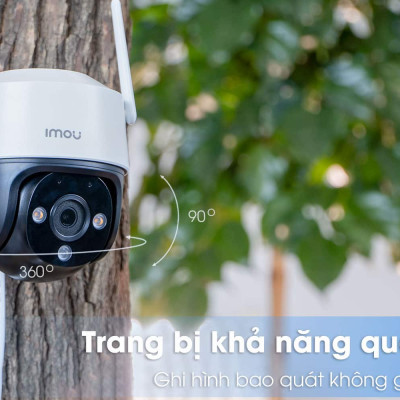 Camera IMOU Cruiser 2MP/4MP, Camera ngoài trời, xoay 360, chống nước IP66, đàm thoại hai chiều, tích hợp còi và đèn chiếu sáng - Hàng Chính Hãng