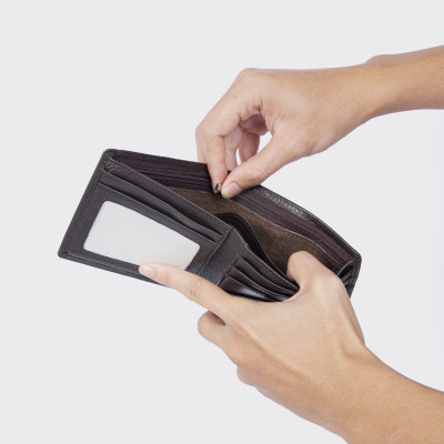 Ví Da Nam, Bóp Da Nam Kim Bảo 221 Da Bò Màu Đen, Nâu