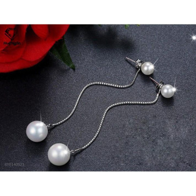 Bông tai bạc Ý Huệ Ngân - Bông tai dáng dài RYE140923