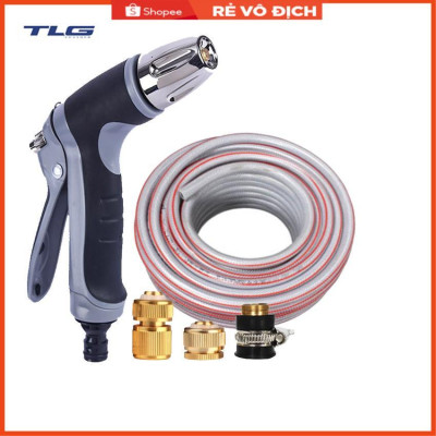 Vòi phun xịt rửa xe, tưới cây chuyên nghiệp 3-5m 206817 (cút đồng nối đồng)