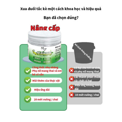 Mua 1 tặng 2 GECKO thuốc đuổi thằn lằn, tắc kè trong nhà 120g, an toàn và không có hóa chất