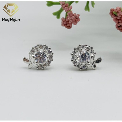 Bông tai bạc Ý 925 Huệ Ngân - Cánh bướm mùa xuân ES160008
