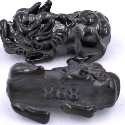 Vòng chuỗi đeo tay Thạch Anh Đỏ size 8 ly, 10 ly, 12 ly - Vòng tay Tỳ Hưu Đôi inox đen VTAOTHHEV8 - hợp mệnh Hỏa, mệnh Thổ