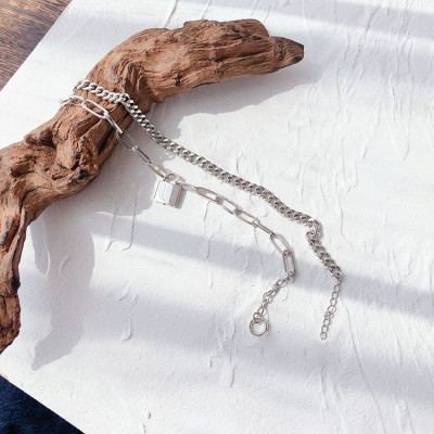 Set 2 vòng đeo tay titan nam nữ khoá tình yêu cá tính độc đáo