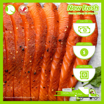 [GIAO NHANH HCM] Cá Hồi Chile Xông Khói - Khay 250Gr