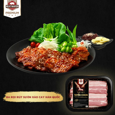 Ba rọi rút sườn BBQ Meat Master  (400g/khay)