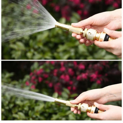 Bộ dây vòi xịt nước rửa xe, tưới cây . tăng áp 3 lần, loại 15m 206587 cút sập, nối PE