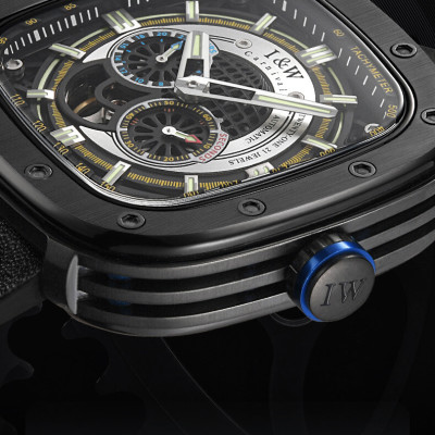 Đồng hồ nam chính hãng IW CARNIVAL IW666G-1 Kính sapphire ,chống xước,Chống nước ,Bảo hành 24 tháng,Máy cơ (Automatic),Dây da cao cấp,thiết kế lộ cơ thể thao