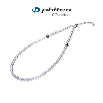 Vòng cổ Phiten pha lê - đá crystal necklace (5mm) AQ808051/AQ808053