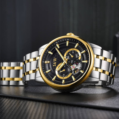 Đồng hồ nam chính hãng IW CARNIVAL IW627G-2 Kính sapphire ,chống xước ,Chống nước 30m ,Bảo hành 24 tháng,Máy cơ (Automatic),dây kim loại thép không gỉ 316L, thiết kế đơn giản dễ đeo