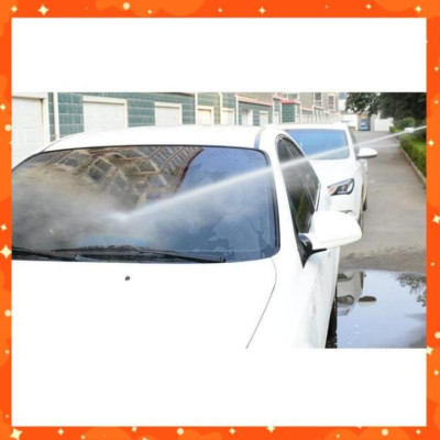 Bộ dây tăng áp 3 lần vòi xịt nước rửa xe, tưới cây loại 20m (cút nhựa nối nhựa đen) 206843