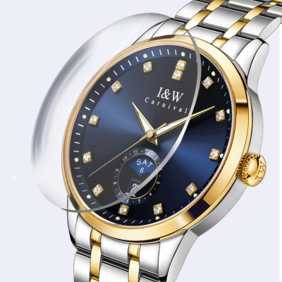 Đồng hồ nam chính hãng IW Carnival  IW625G-2 ,kính sapphire,chống xước,chống nước 50m,Bh 24 tháng,máy cơ (automatic)