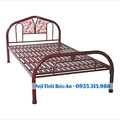 Giường sắt nhiều kích thước (0,8cm x 2m , 1mx2m , 1m2x2m ) Bảo An mẫu 10