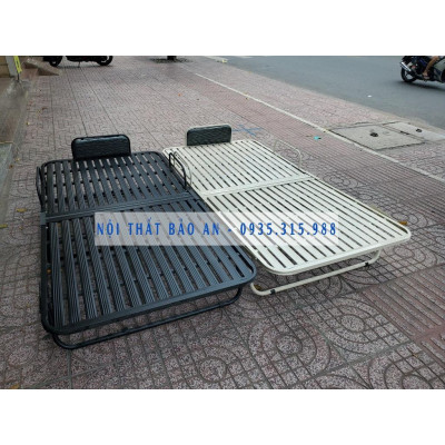 Giường sắt xếp di dộng 1m2 x 2m