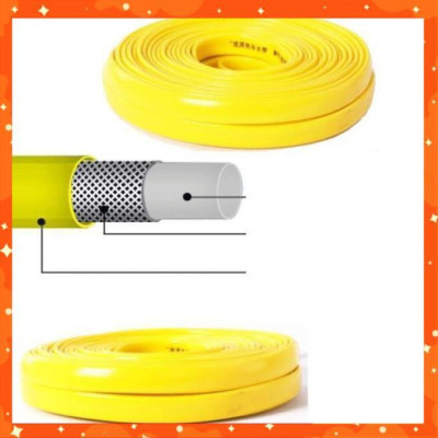 Bộ dây vòi xịt nước rửa xe, tưới cây tăng áp 3 lần,loại 15M (nối đồng nhựa đen) 206317