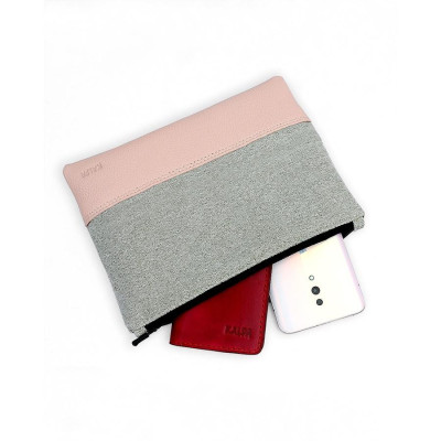 Kalpa Pouch Clutch CP001 phối Vải và Da bò