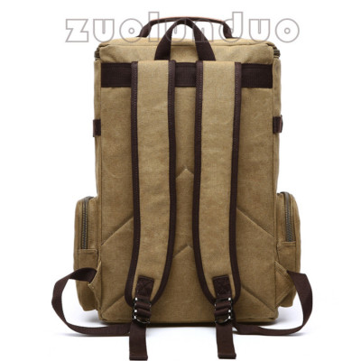 Balo du lịch nam vải canvas cao cấp Dành Cho Đi Học, Dã Ngoại, Đi Phượt, Đựng Laptop (14-17")