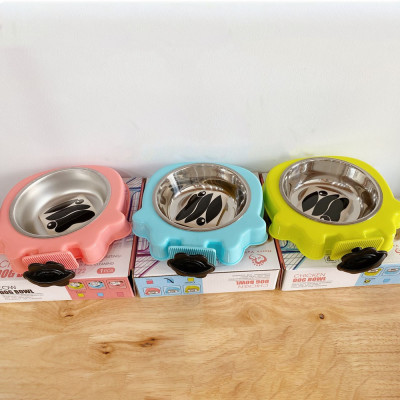 Bát Ăn Inox Gài Chuồng Cho Chó Mèo Nhiều Mẫu