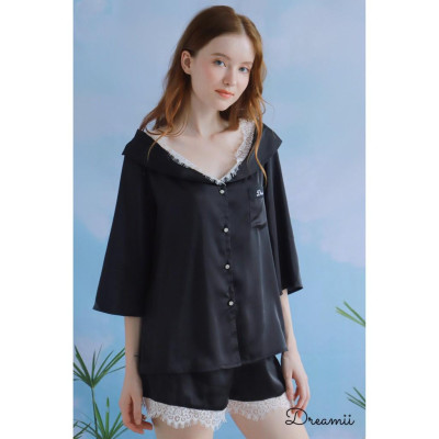 Bộ ngủ ren cổ Stella nữ DREAMII