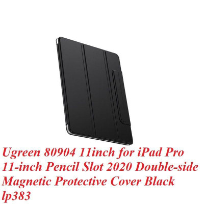 Ugreen UG80904LP383TK 11inch Màu Đen Ốp bảo vệ nam châm hai mặt cho iPad Pro 11inch có khe cắm bút chì - HÀNG CHÍNH HÃNG