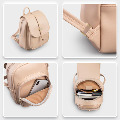 Balo Yuumy ( Thời trang nữ cỡ trung nắp gập - Balo da Seasand YBA48 )