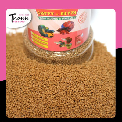 Thức ăn Cá 7 Màu nhãn hiệu GREENABC – Guppy và Betta – Độ đạm 40% giúp tăng trưởng nhanh, lên màu đẹp, đề kháng tốt  – Hộp 50g