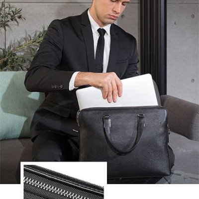 Cặp nam văn phòng da bò thật Marrant BHM17613 Màu Đen Túi xách công sở nam. Vừa laptop 14inch. Hàng chính hãng.