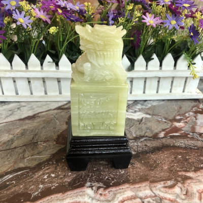 Ấn Rồng phong thủy đá ngọc Onyx