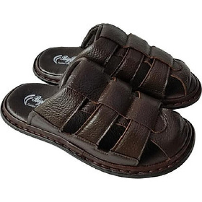 Dép Nam Bít Đầu Da Bò BIGGBEN Cao Cấp DN255